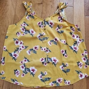 Maurices plus size 1 silky tank with tie straps